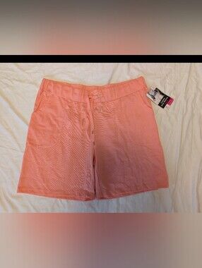 tru | fit Peach Pink Cotton Jersey Knit Shorts Elastic Waist Drawstring - XL